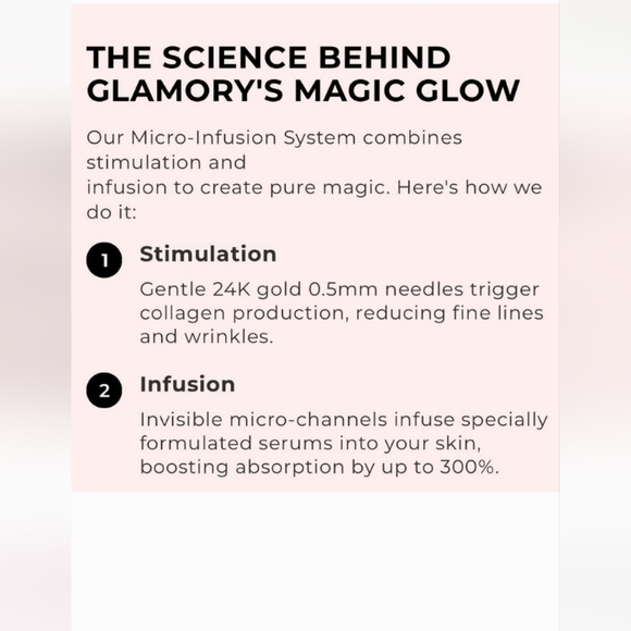 NIB Set of 3 - Glamory Micro-needling Micro Infusion Microlift System Skincare - Picture 9 of 16